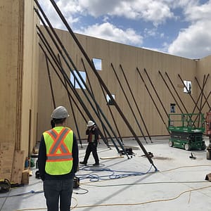 Mass Timber Warehouse Under Construction